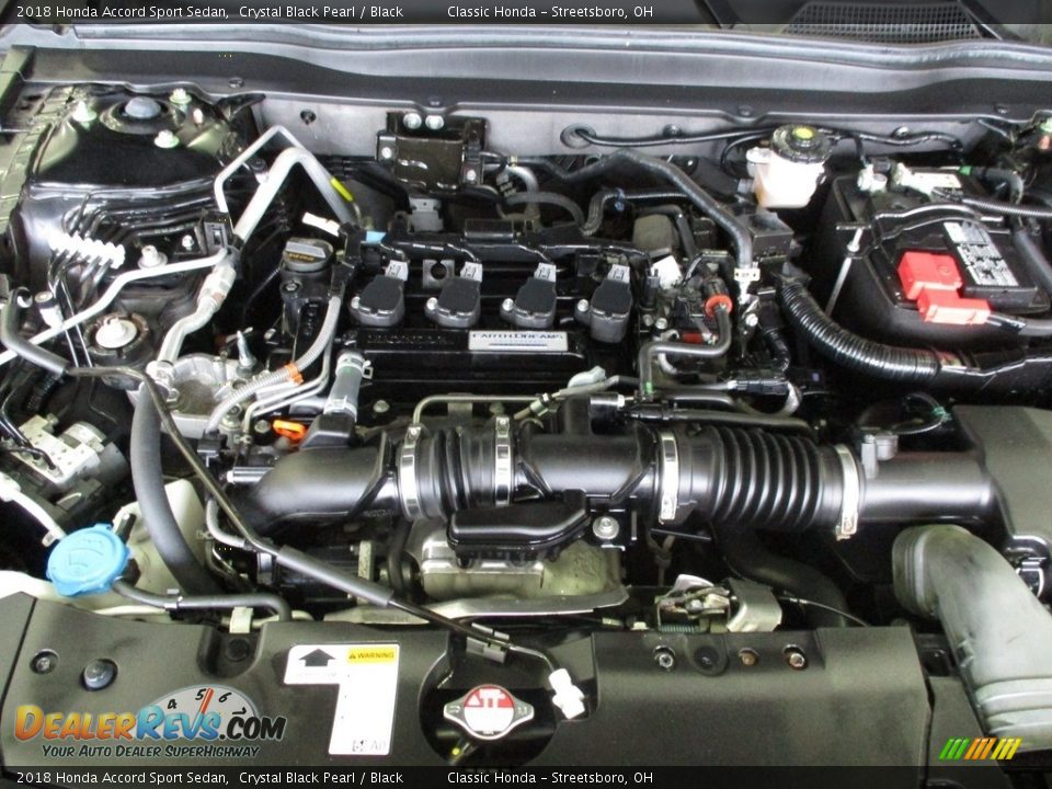 2018 Honda Accord Sport Sedan Crystal Black Pearl / Black Photo #13