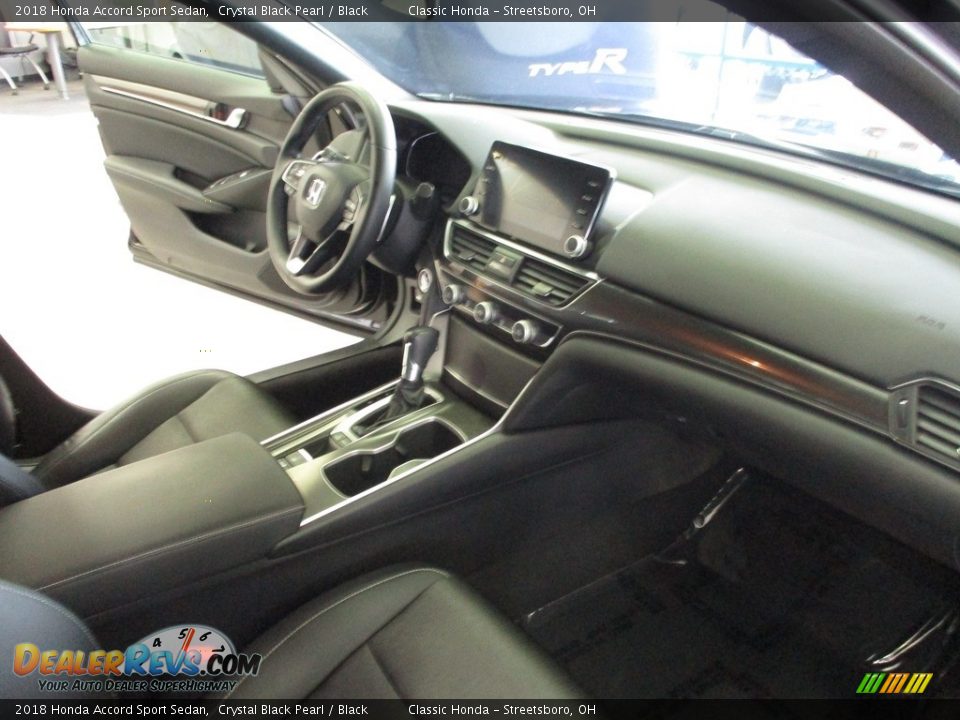 2018 Honda Accord Sport Sedan Crystal Black Pearl / Black Photo #15