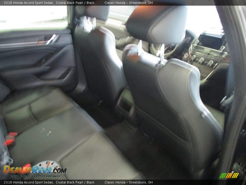 2018 Honda Accord Sport Sedan Crystal Black Pearl / Black Photo #18