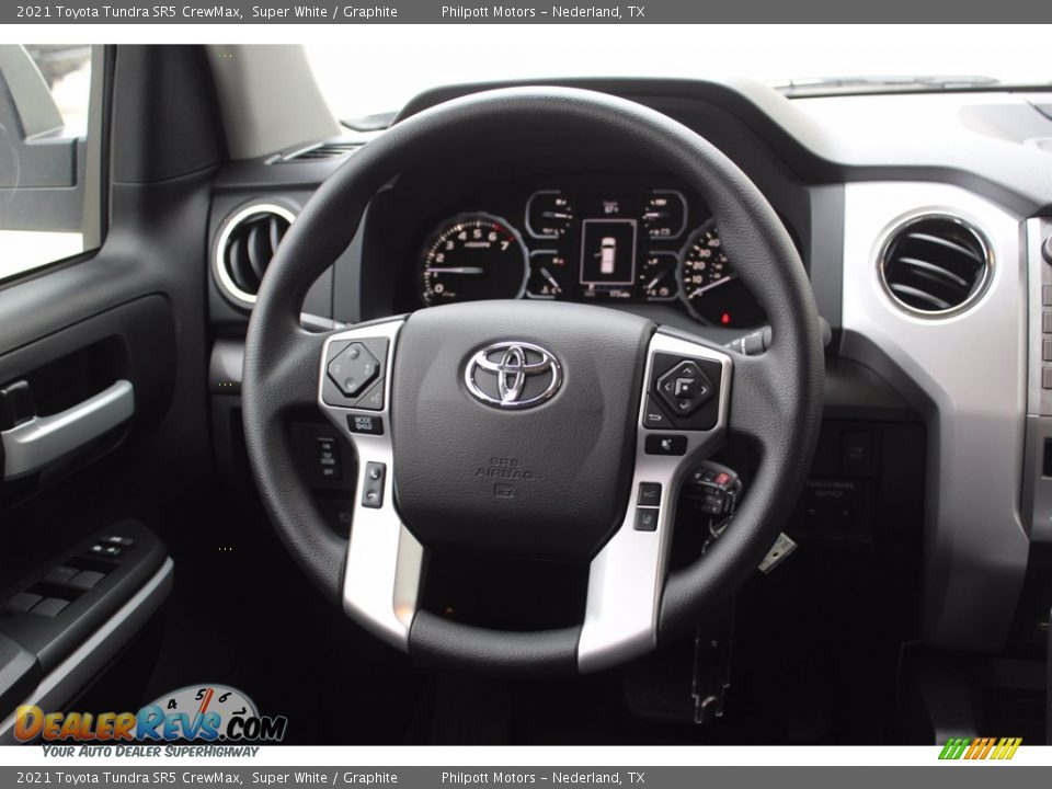 2021 Toyota Tundra SR5 CrewMax Super White / Graphite Photo #21