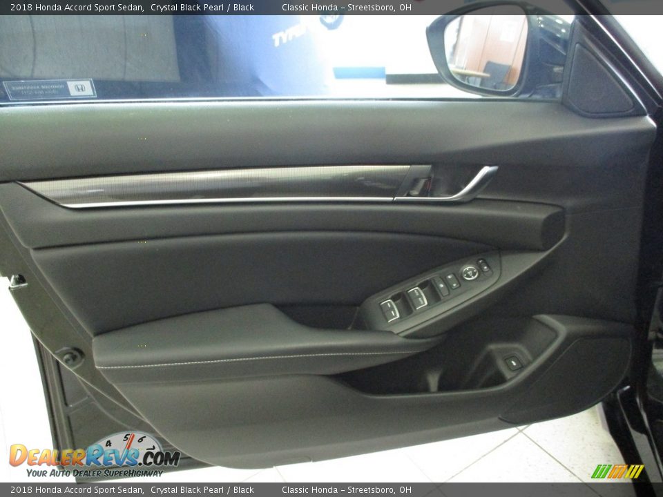 2018 Honda Accord Sport Sedan Crystal Black Pearl / Black Photo #25