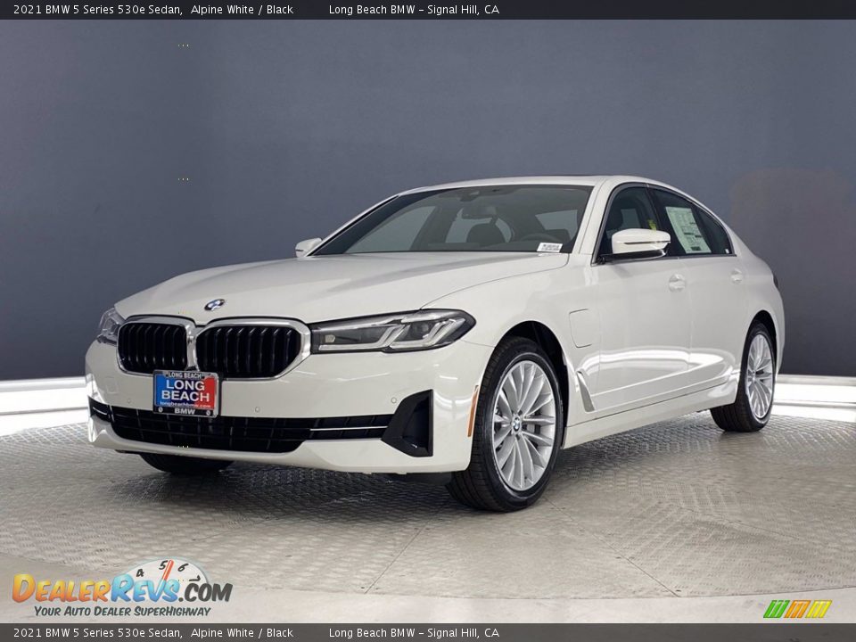 2021 BMW 5 Series 530e Sedan Alpine White / Black Photo #5