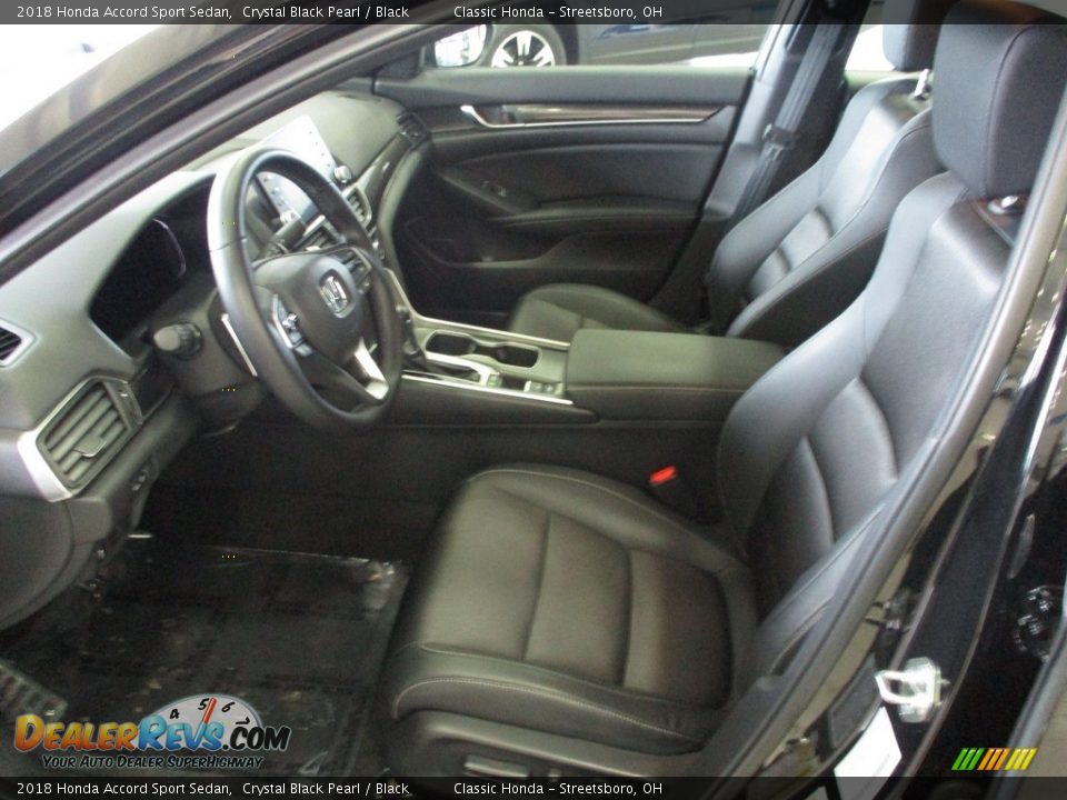 2018 Honda Accord Sport Sedan Crystal Black Pearl / Black Photo #27