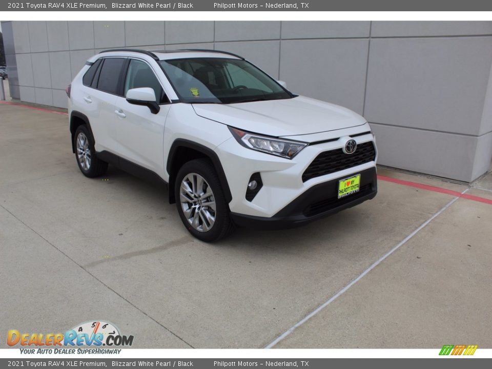 2021 Toyota RAV4 XLE Premium Blizzard White Pearl / Black Photo #2