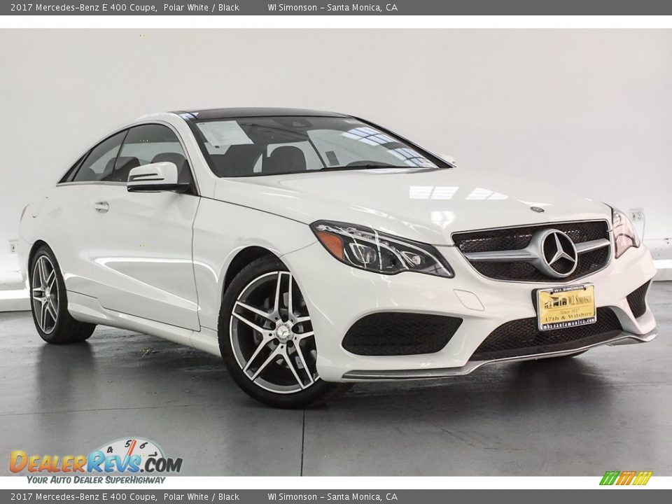 2017 Mercedes-Benz E 400 Coupe Polar White / Black Photo #12