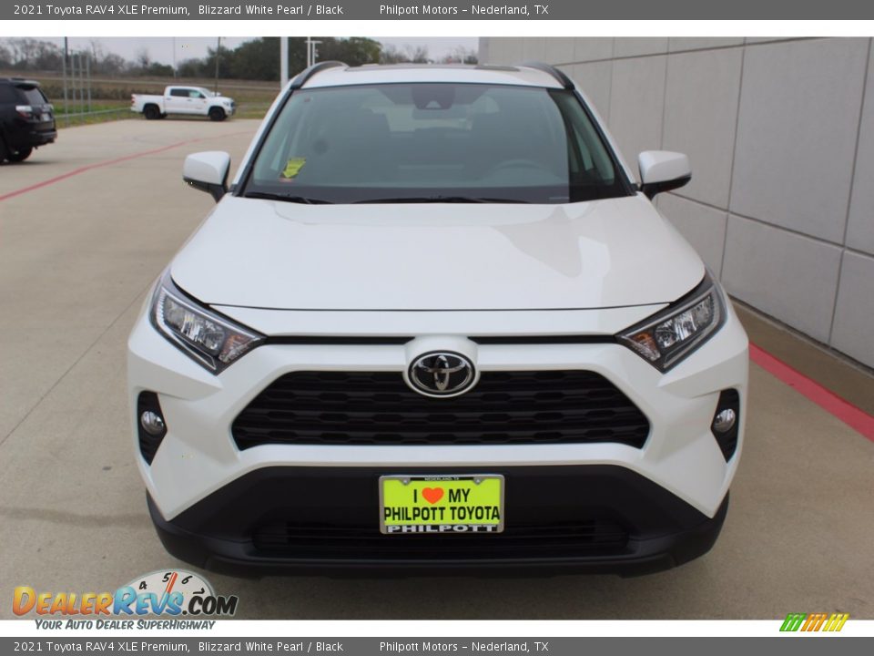2021 Toyota RAV4 XLE Premium Blizzard White Pearl / Black Photo #3