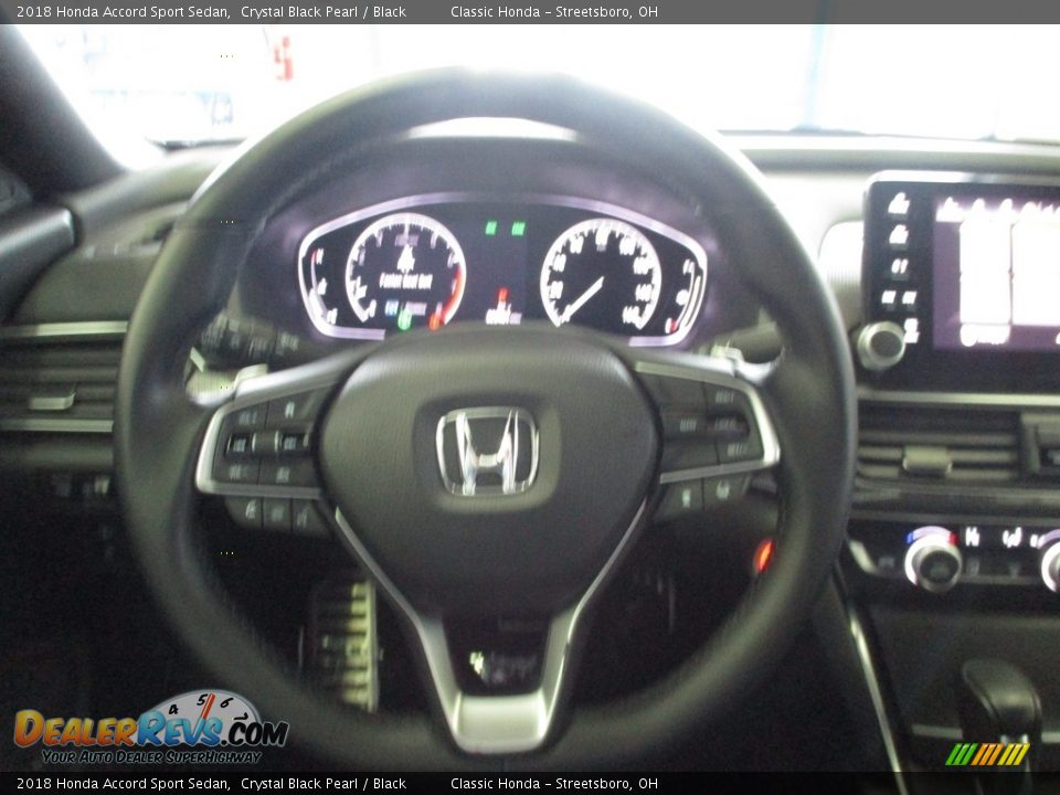 2018 Honda Accord Sport Sedan Crystal Black Pearl / Black Photo #29