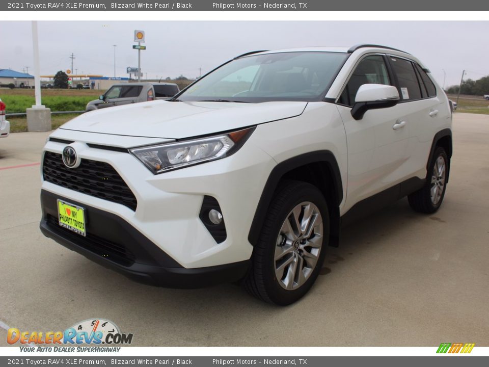 2021 Toyota RAV4 XLE Premium Blizzard White Pearl / Black Photo #4