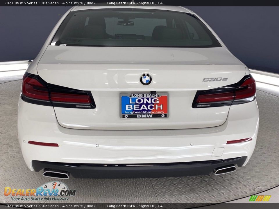 2021 BMW 5 Series 530e Sedan Alpine White / Black Photo #10