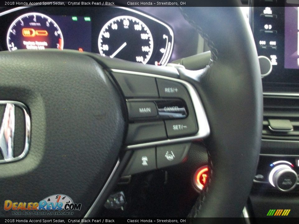 2018 Honda Accord Sport Sedan Crystal Black Pearl / Black Photo #31