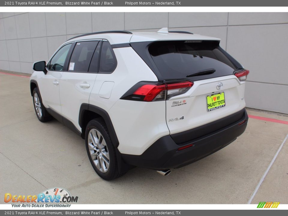 2021 Toyota RAV4 XLE Premium Blizzard White Pearl / Black Photo #6