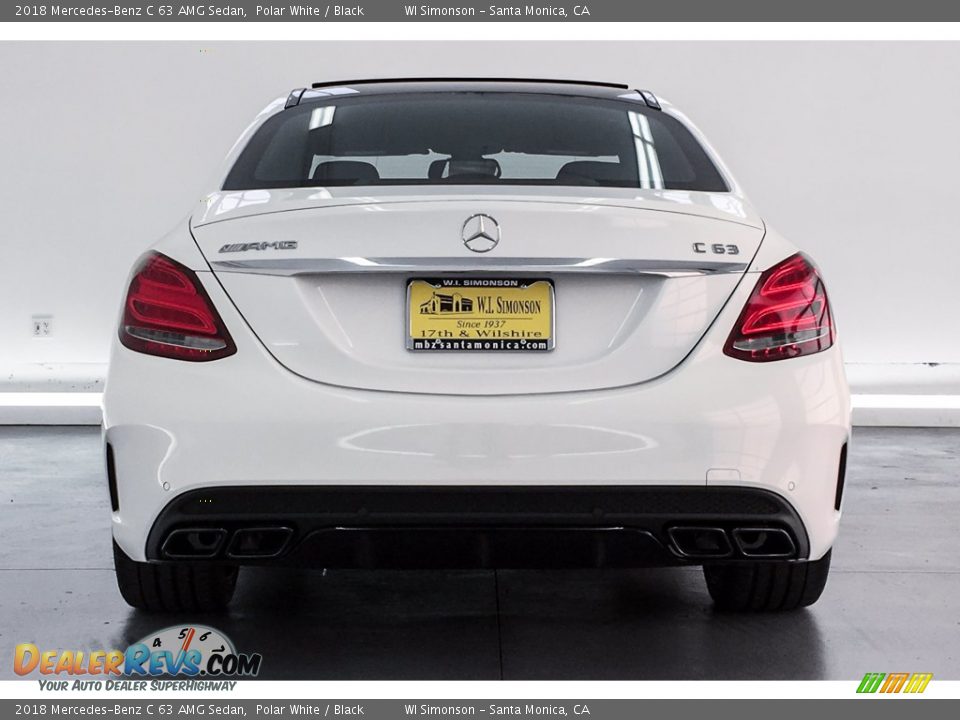 2018 Mercedes-Benz C 63 AMG Sedan Polar White / Black Photo #3