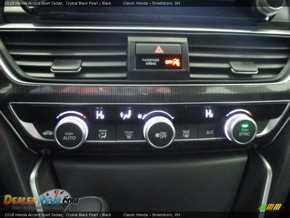 2018 Honda Accord Sport Sedan Crystal Black Pearl / Black Photo #34