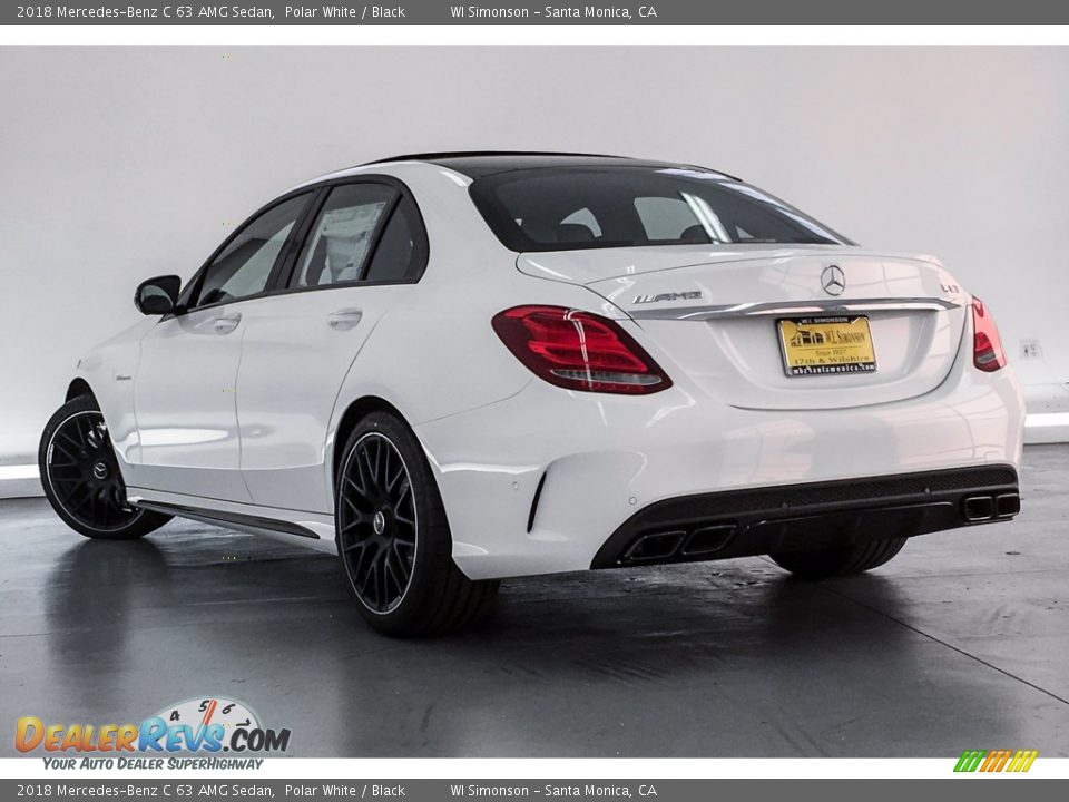 2018 Mercedes-Benz C 63 AMG Sedan Polar White / Black Photo #10