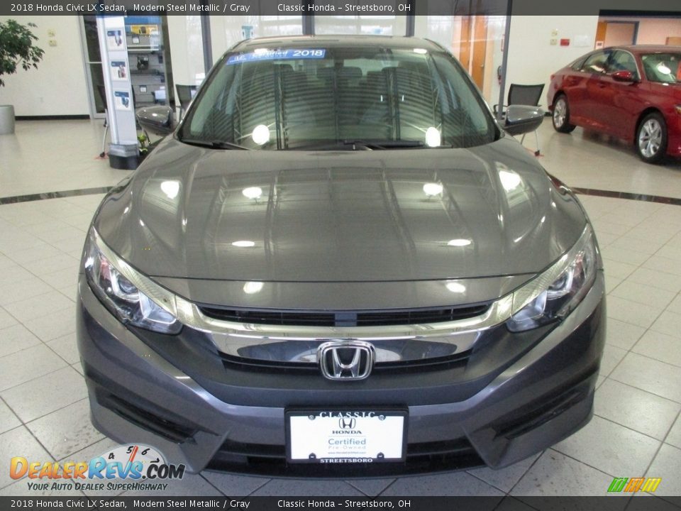 2018 Honda Civic LX Sedan Modern Steel Metallic / Gray Photo #2