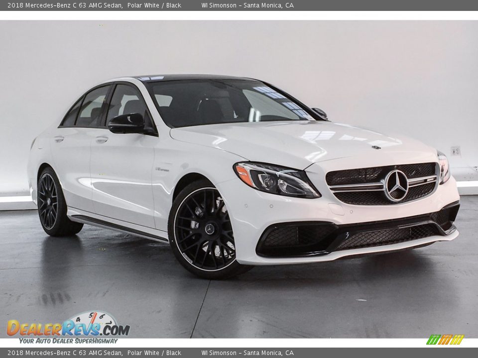 2018 Mercedes-Benz C 63 AMG Sedan Polar White / Black Photo #12