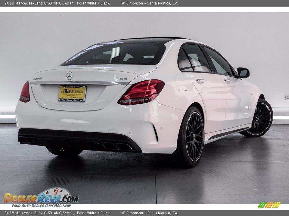 2018 Mercedes-Benz C 63 AMG Sedan Polar White / Black Photo #17