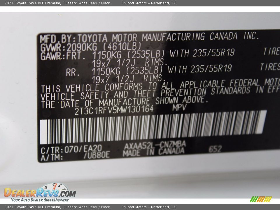 2021 Toyota RAV4 XLE Premium Blizzard White Pearl / Black Photo #26