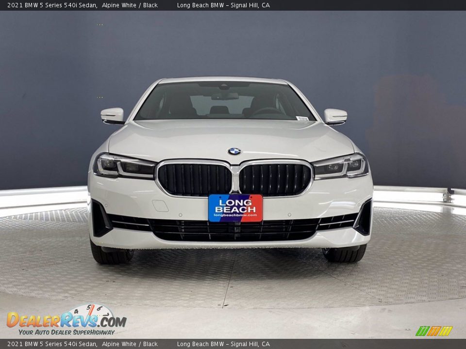 2021 BMW 5 Series 540i Sedan Alpine White / Black Photo #3