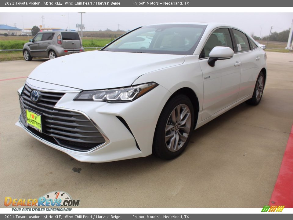 2021 Toyota Avalon Hybrid XLE Wind Chill Pearl / Harvest Beige Photo #4