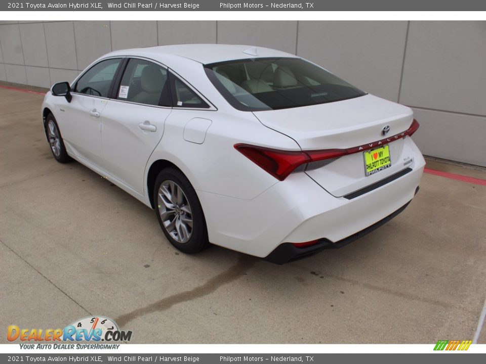 2021 Toyota Avalon Hybrid XLE Wind Chill Pearl / Harvest Beige Photo #6