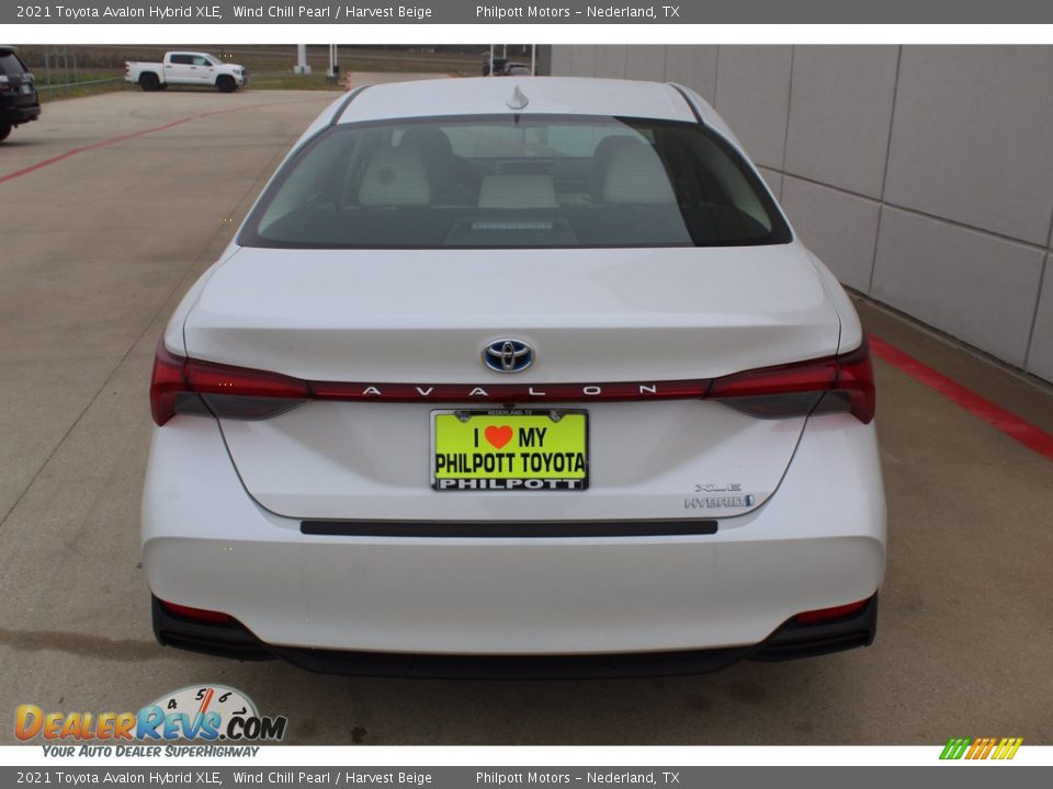 2021 Toyota Avalon Hybrid XLE Wind Chill Pearl / Harvest Beige Photo #7