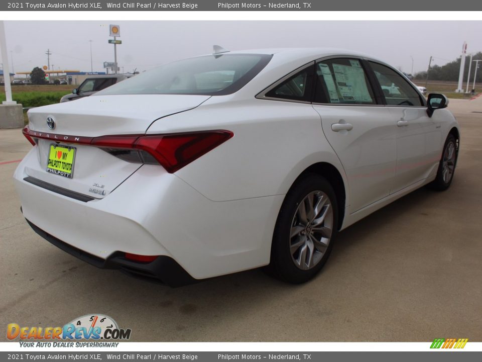 2021 Toyota Avalon Hybrid XLE Wind Chill Pearl / Harvest Beige Photo #8