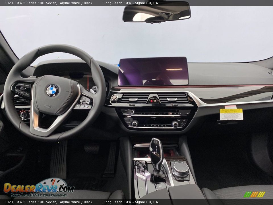 2021 BMW 5 Series 540i Sedan Alpine White / Black Photo #16