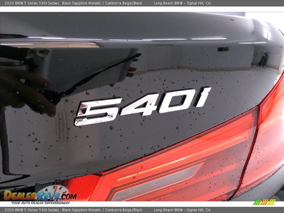 2020 BMW 5 Series 540i Sedan Black Sapphire Metallic / Canberra Beige/Black Photo #7