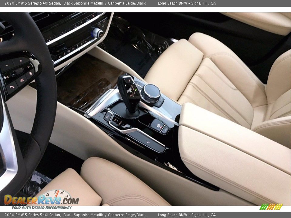 2020 BMW 5 Series 540i Sedan Black Sapphire Metallic / Canberra Beige/Black Photo #16