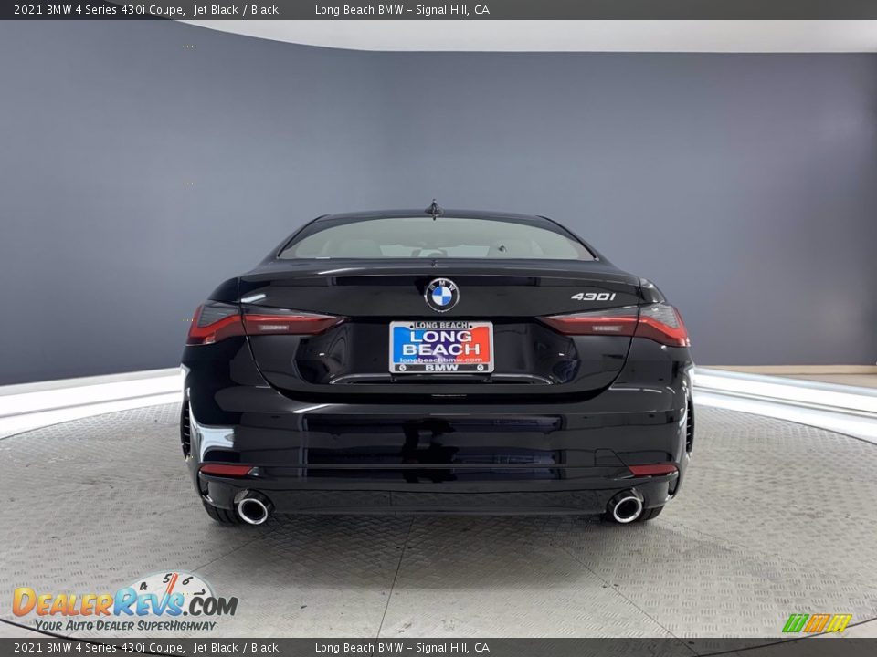 2021 BMW 4 Series 430i Coupe Jet Black / Black Photo #12