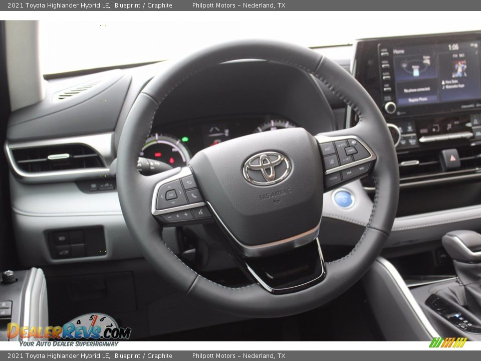 2021 Toyota Highlander Hybrid LE Blueprint / Graphite Photo #21