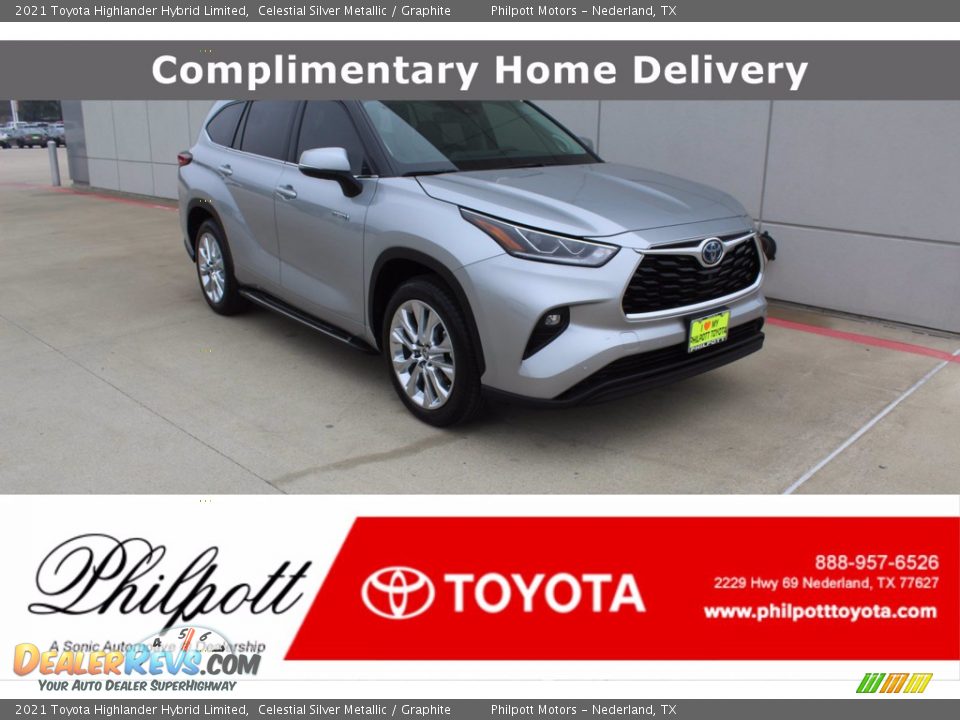 2021 Toyota Highlander Hybrid Limited Celestial Silver Metallic / Graphite Photo #1