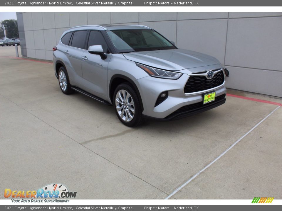 2021 Toyota Highlander Hybrid Limited Celestial Silver Metallic / Graphite Photo #2