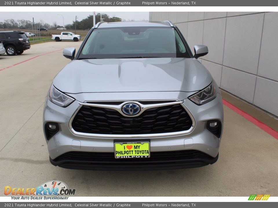 2021 Toyota Highlander Hybrid Limited Celestial Silver Metallic / Graphite Photo #3