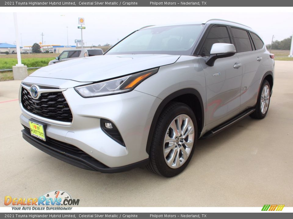2021 Toyota Highlander Hybrid Limited Celestial Silver Metallic / Graphite Photo #4