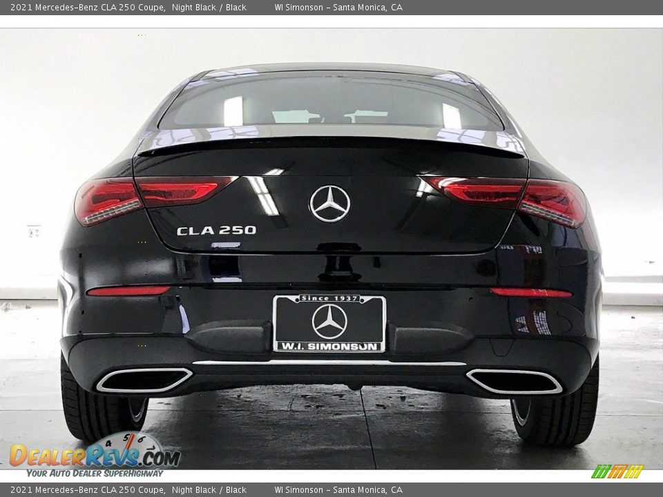 2021 Mercedes-Benz CLA 250 Coupe Night Black / Black Photo #3