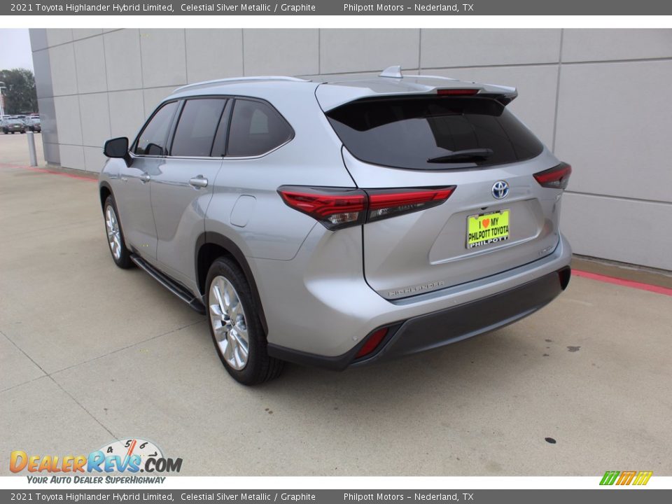 2021 Toyota Highlander Hybrid Limited Celestial Silver Metallic / Graphite Photo #6