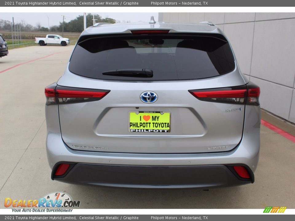 2021 Toyota Highlander Hybrid Limited Celestial Silver Metallic / Graphite Photo #7
