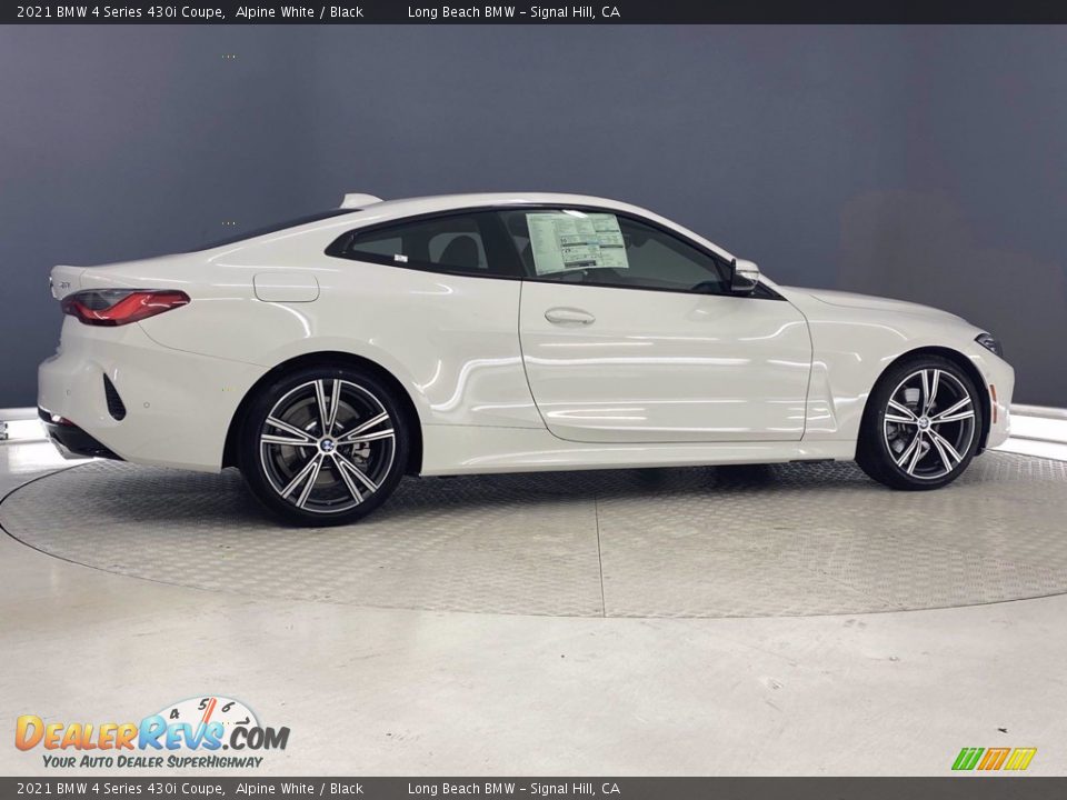 2021 BMW 4 Series 430i Coupe Alpine White / Black Photo #10