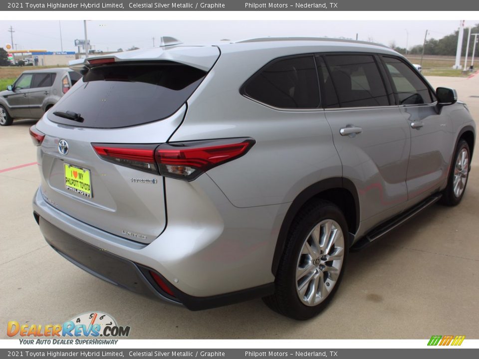 2021 Toyota Highlander Hybrid Limited Celestial Silver Metallic / Graphite Photo #8