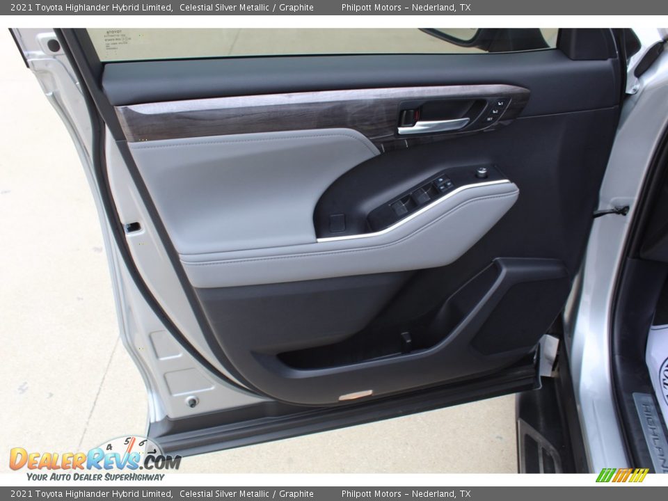 2021 Toyota Highlander Hybrid Limited Celestial Silver Metallic / Graphite Photo #9