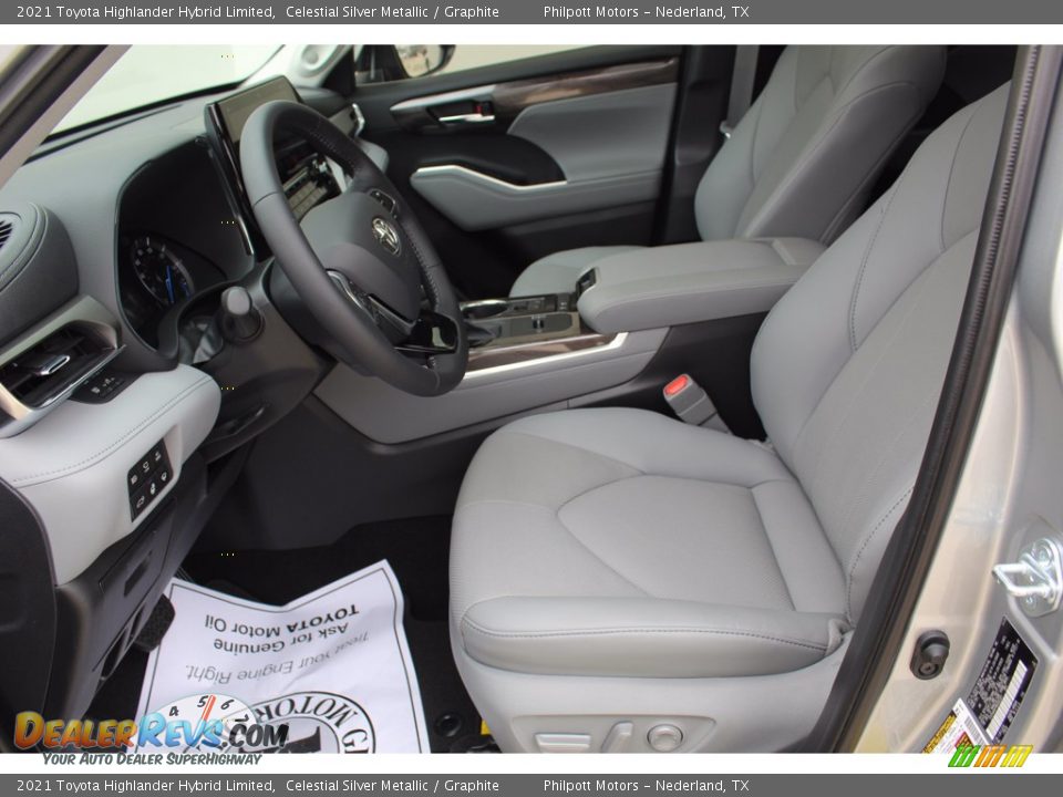 2021 Toyota Highlander Hybrid Limited Celestial Silver Metallic / Graphite Photo #10