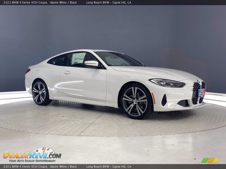 2021 BMW 4 Series 430i Coupe Alpine White / Black Photo #12