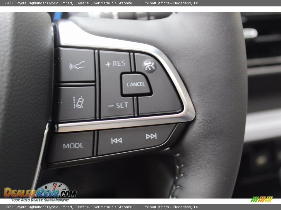2021 Toyota Highlander Hybrid Limited Celestial Silver Metallic / Graphite Photo #12
