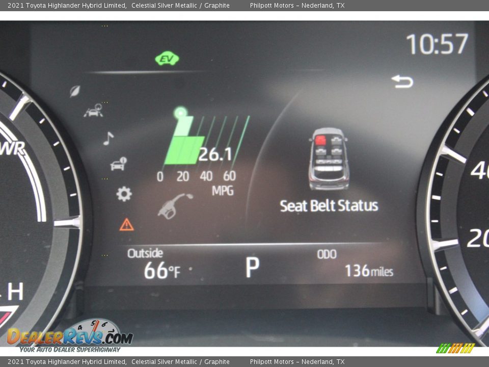 2021 Toyota Highlander Hybrid Limited Celestial Silver Metallic / Graphite Photo #14