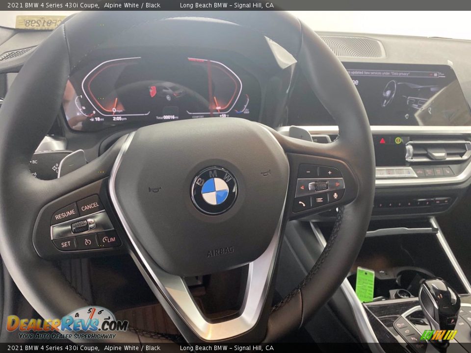 2021 BMW 4 Series 430i Coupe Alpine White / Black Photo #19