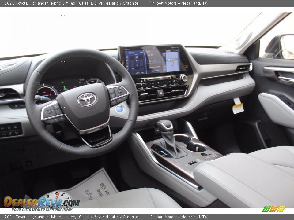 2021 Toyota Highlander Hybrid Limited Celestial Silver Metallic / Graphite Photo #21