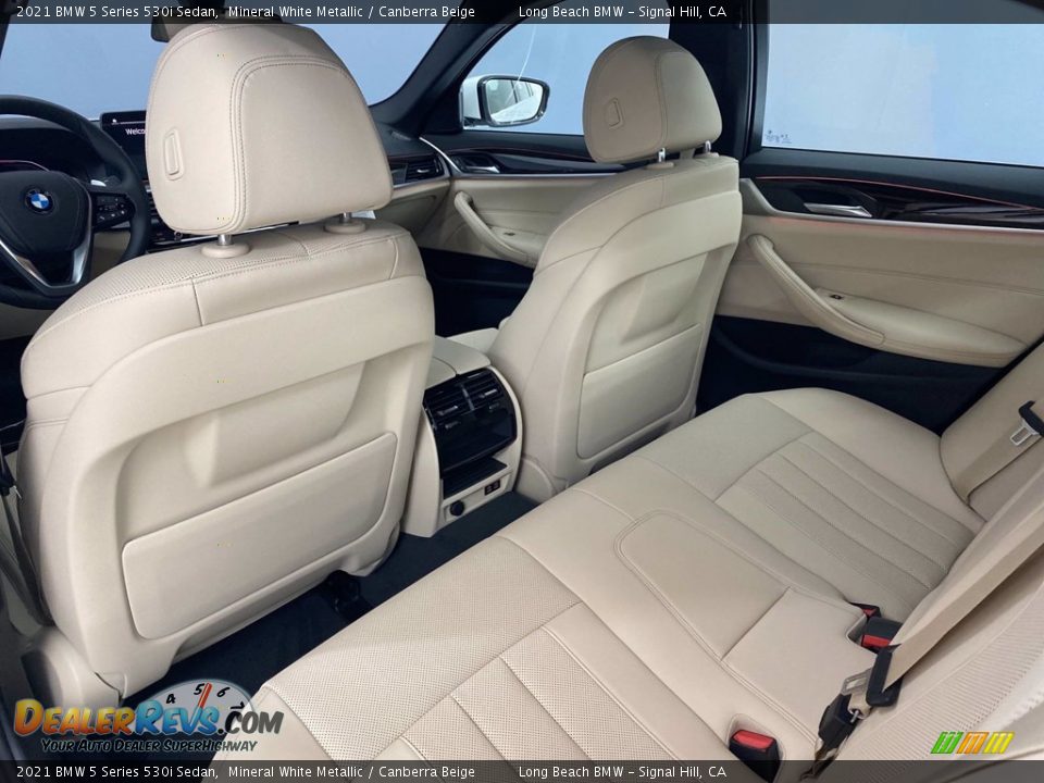 Rear Seat of 2021 BMW 5 Series 530i Sedan Photo #20