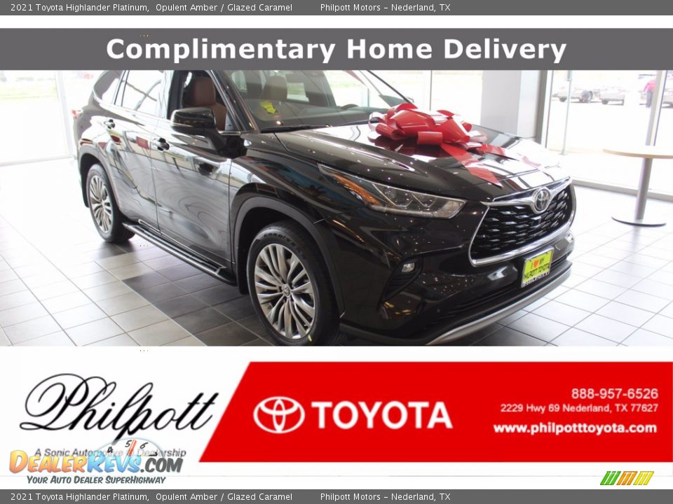 2021 Toyota Highlander Platinum Opulent Amber / Glazed Caramel Photo #1